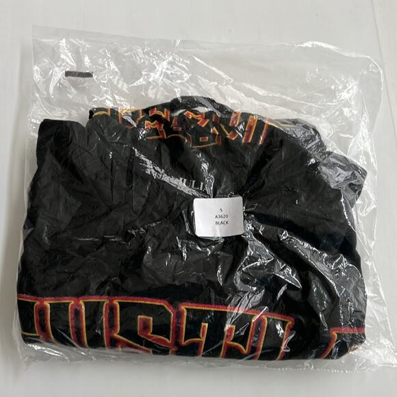 New JULIA Long Sleeve Crop Top Cut Out Detail On Bottom Hem SIZE Small Black - Picture 9 of 9